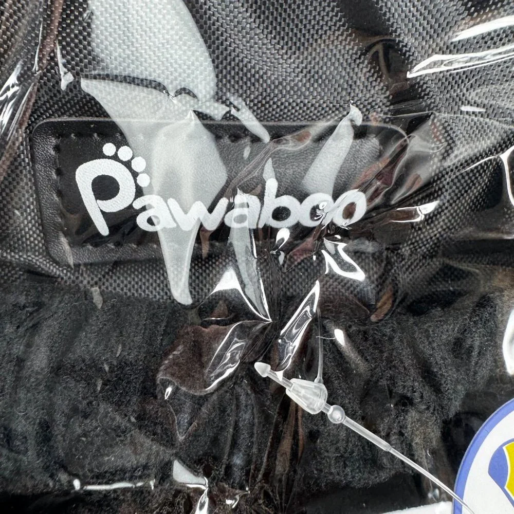 Pawaboo Size L 12-16‎ lb Front Backpack DOG Carrier in Black Mesh
